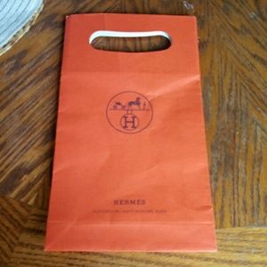 Authentic Hermes shopping bag small